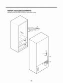 WATER AND ICEMAKER PARTS Diagram and Parts List for LMC25780AL  LG Refrigerator