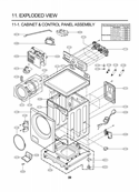 Part Location Diagram of 3721ER1273S LG Panel Assembly,Control