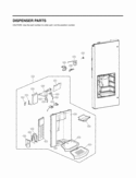 DISPENSER PARTS Diagram and Parts List for LMX28983ST LMX28983ST /02 LG Refrigerator
