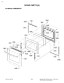 DOOR PARTS II Diagram and Parts List for LRE3091ST LRE3091ST/00 LG Range