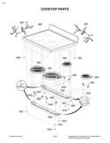 COOKTOP PARTS Diagram and Parts List for LRE3091ST LRE3091ST/00 LG Range