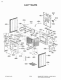 CAVITY PARTS Diagram and Parts List for LRE3091ST LRE3091ST/00 LG Range