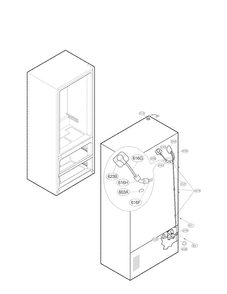 Ice & Maker Parts Diagram and Parts List for LMX25981SW 02 LG Refrigerator