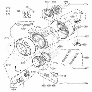 Part Location Diagram of 4011EN3004A LG Bolt Assembly