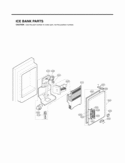 ICE BANK PARTS Diagram and Parts List for LFX21975ST LFX21975ST /02 LG Refrigerator
