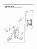 DISPENSER PARTS Diagram and Parts List for LFX25975SB LFX25975SB /02 LG Refrigerator