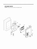 ICE BANK PARTS Diagram and Parts List for LFX25975SB LFX25975SB /02 LG Refrigerator