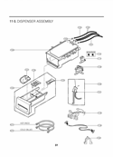 DISPENSER ASSEMB LY Diagram and Parts List for WM2050CW F1267FDY LG Washer