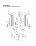 DOOR PARTS Diagram and Parts List for LFX28977ST LFX28977ST /02 LG Refrigerator