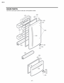 Part Location Diagram of AED37082930 LG Handle Assembly,Refrigerator