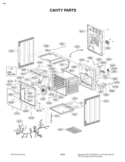 CAVITY PARTS Diagram and Parts List for LRE30453WW LRE30453WW/00 LG Range