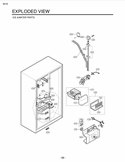 ICE &WATER PARTS EXPLODED VIEW Diagram and Parts List for LSC27921ST LSC27921ST /01 LG Refrigerator