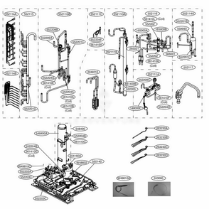 Main 3 Diagram and Parts List for ARUM072BTE5 AWGBLUS LG Air Conditioner