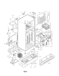 Part Location Diagram of 4995JJ1003F LG Case Assembly,Control Refrigerator
