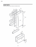 DOOR PARTS Diagram and Parts List for LBC22520ST AST1LGG LG Refrigerator