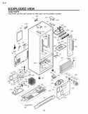 VIEW  CASE PARTS Diagram and Parts List for LFC20760ST AST2LGY LG Refrigerator