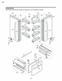 DOOR PARTS Diagram and Parts List for LFC20760ST AST2LGY LG Refrigerator