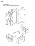 DOOR PARTS Diagram and Parts List for LDC22720ST AST1LGG LG Refrigerator