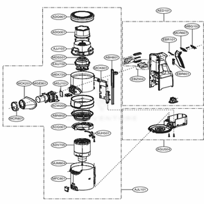 Handle Assembly Diagram and Parts List for A929KVM AVWELGA LG Canister Vacuum