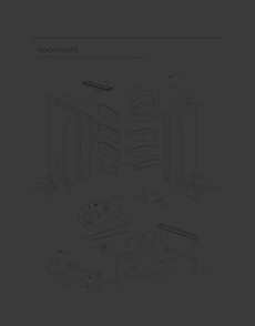 Door Parts Diagram and Parts List for GR-L338HKJF ASBCNA0 LG Refrigerator