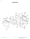 DOOR PARTS Diagram and Parts List for LWS3081ST LWS3081ST/00 LG Wall Oven