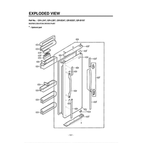 Section 3 Diagram and Parts List for LRSPC2331BS ABICLGA LG Refrigerator