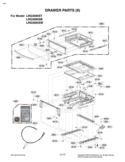 DRAWER PARTS II Diagram and Parts List for LRG3095ST LRG3095ST/00 LG Range