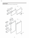 Part Location Diagram of ADC71006916 LG Door Assembly,Refrigerator