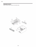 FREEZER PARTS Diagram and Parts List for LFX23961SB AWB1LGA LG Refrigerator