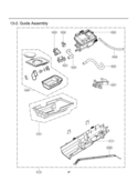 Guide Assembly Diagram and Parts List for DLEX5101W  LG Dryer