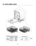 Dishwasher Exploded View 1 Diagram and Parts List for LDF7932BB  LG Dishwasher