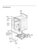 Dishwasher Exploded View 2 Diagram and Parts List for LDF7932BB  LG Dishwasher