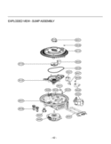 EXPLODED VIEW  SUMP ASSEMBLY Diagram and Parts List for LDF7932BB  LG Dishwasher