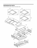 REFRIGERATOR PARTS Diagram and Parts List for LMX28987ST AST3LGA LG Refrigerator