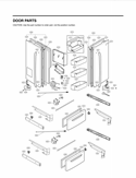 DOOR PARTS Diagram and Parts List for LMX28987ST AST3LGA LG Refrigerator