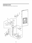 DISPENSER PARTS Diagram and Parts List for LFX28977ST LFX28977ST/ 03 LG Refrigerator