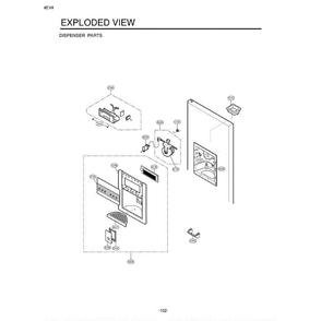 Section 1 Diagram and Parts List for LSC27910SW ASWCLGA LG Refrigerator