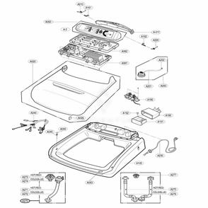 Part Location Diagram of 4774FA3562A LG HINGE,R