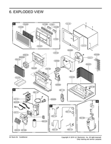 Part Location Diagram of ADL73081810 LG EVAPORATOR ASSEMBLY,FIRST