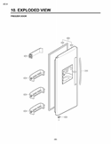 FREEZER DOOR  EXPLODED VIEW Diagram and Parts List for LSC27910TT LSC27910TT /02 LG Refrigerator