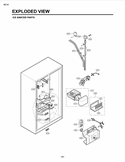 ICE &WATER PARTS EXPLODED VIEW Diagram and Parts List for LSC27910TT LSC27910TT /02 LG Refrigerator