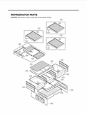 REFRIGERATOR PARTS Diagram and Parts List for LFX21975ST AST3LGA LG Refrigerator