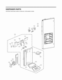 DISPENSER PARTS Diagram and Parts List for LFX28977SW LFX28977SW/ 03 LG Refrigerator