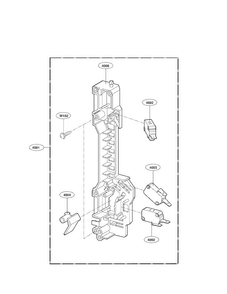 Latch Board Parats Diagram and Parts List for LMV1814SB  LG Microwave
