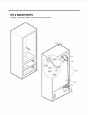 ICE & MAKER PARTS Diagram and Parts List for LMX25984SW ASWCNA0 LG Refrigerator