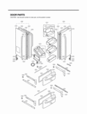 Part Location Diagram of ADC36697476 LG Door Assembly,Refrigerator(Left)
