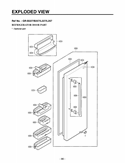 Part Location Diagram of 4930JA2117A LG Holder,Handle