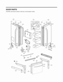 DOOR PARTS Diagram and Parts List for LFX28977SB LFX28977SB/ 03 LG Refrigerator
