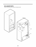 ICE & MAKER PARTS Diagram and Parts List for LMX25981ST AST4LGA LG Refrigerator