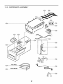 DISPENSER ASSEMBLY Diagram and Parts List for WM3875HWCA ABWEEUS LG Washer